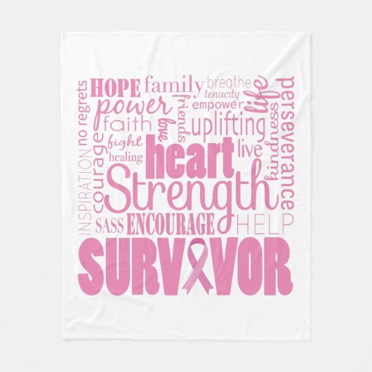 Couverture Polaire Survivant fort de Cancer de Descriptives (Devant)