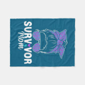 Couverture Polaire Survivor Mom - Semicolon Suicide Prevention Awaren (Devant (Horizontal))