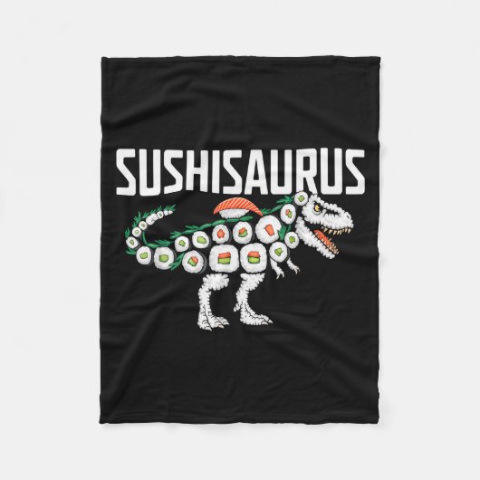 Couverture Polaire Sushi Dinosaur T-rex Japanese Food Funny Sushi Rol (Devant)