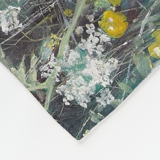 Couverture Polaire Swallow and Flower Field, Bruno Liljefors (Coin)