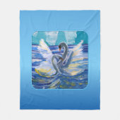 Couverture Polaire Swans "Art by Kids" (Devant)