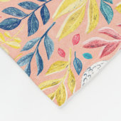 Couverture Polaire Swans doux en Whimsical sur rose pâle (Coin)