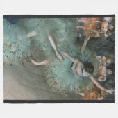 Couverture Polaire Swaying Dancer, Danseuse en vert par Edgar Degas (Devant (Horizontal))
