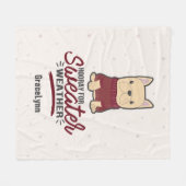 Couverture Polaire Sweat Météo Français Buldog (Devant (Horizontal))