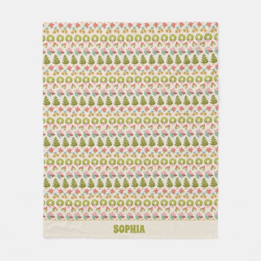 Couverture Polaire Sweater Stripe Nostalgale Nom de fête (Devant)