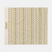 Couverture Polaire Sweater Stripe Nostalgale Nom de fête (Devant (Horizontal))