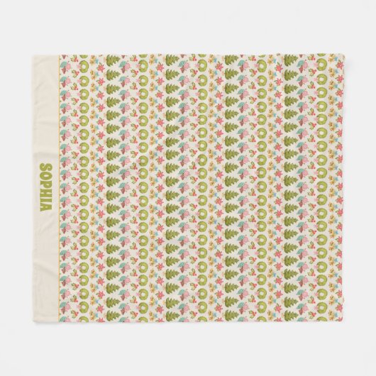 Couverture Polaire Sweater Stripe Nostalgale Nom de fête (Devant (Horizontal))