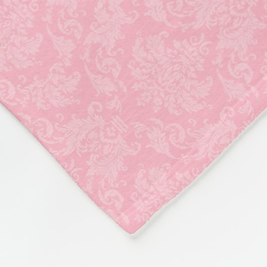 Couverture Polaire Sweet à Pink Damask Dog Bone (Coin)