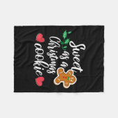 Couverture Polaire Sweet As A Christmas Cookie - Biscuit, Christmas C (Devant (Horizontal))