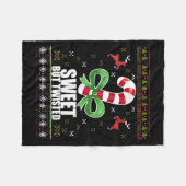 Couverture Polaire Sweet But Twisted Funny Candy Cane Ugly Christmas  (Devant (Horizontal))
