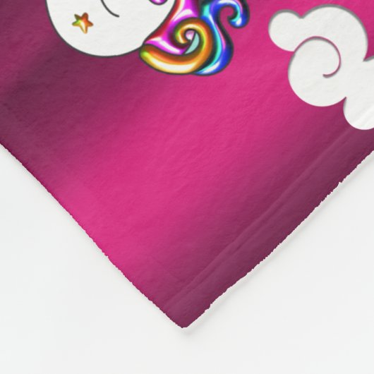 Couverture Polaire Sweet Dreams Unicorns (Coin)