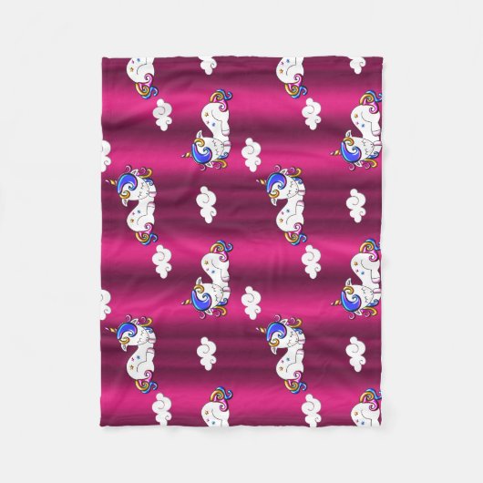 Couverture Polaire Sweet Dreams Unicorns (Devant)