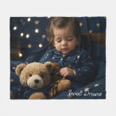 Couverture Polaire Sweet Dreams v1 | (Devant (Horizontal))