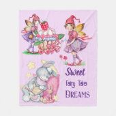 Couverture Polaire Sweet Fairy Tale Dreams (Devant)