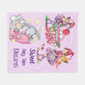 Couverture Polaire Sweet Fairy Tale Dreams (Devant (Horizontal))