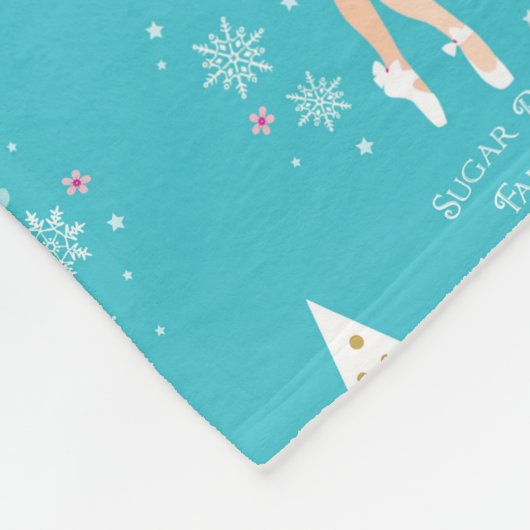 Couverture Polaire Sweet Pastel Nutcracker Noël (Coin)