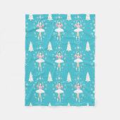 Couverture Polaire Sweet Pastel Nutcracker Noël (Devant)