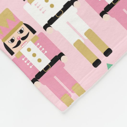 Couverture Polaire Sweet Pastel Nutcracker Noël (Coin)