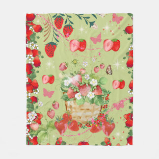 Couverture Polaire Sweet Strawberry Dreams Blanket
