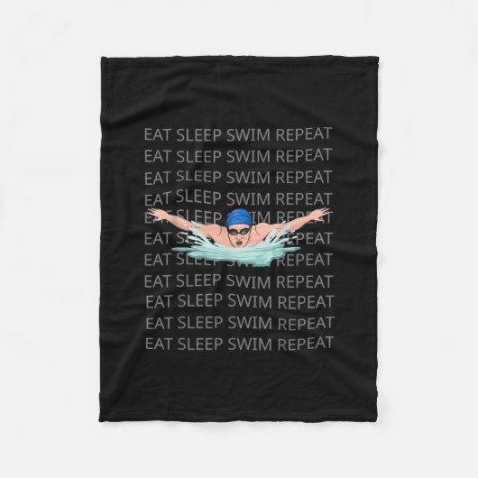 Couverture Polaire Swimmer Swim Love Funny SwissBoy Sport (Devant)