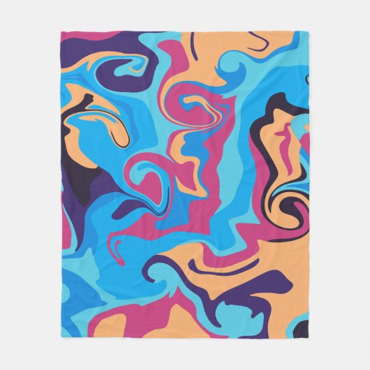 Couverture Polaire Swirl moderne (Devant)