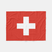 Couverture Polaire Switzerland Flag (Devant (Horizontal))