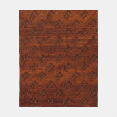 Couverture Polaire Symbole Aquarius Zodiac Style acajou Brown (Devant)