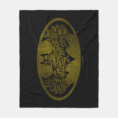 Couverture Polaire Symbole Batman | Crânes dans le logo de chaume (Devant)