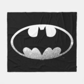 Couverture Polaire Symbole Batman | Logo Grainy (Devant (Horizontal))