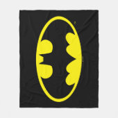 Couverture Polaire Symbole Batman | Logo Oval de chauve-souris (Devant)