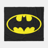 Couverture Polaire Symbole Batman | Logo Oval de chauve-souris (Devant (Horizontal))