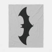 Couverture Polaire Symbole Batman | Logo Simple Bat Silhouette (Devant)
