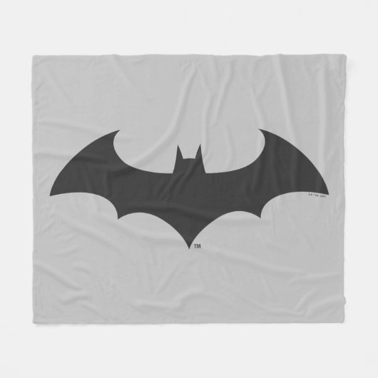 Couverture Polaire Symbole Batman | Logo Simple Bat Silhouette (Devant (Horizontal))