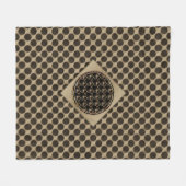 Couverture Polaire Symbole chinois chauve-souris Blanche polaire (Devant (Horizontal))