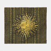 Couverture Polaire Symbole d'Apollo Sun sur le motif principal grec (Devant (Horizontal))