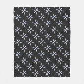 Couverture Polaire Symbole d'argent Zodiac Pisces Style de peau de se (Devant)