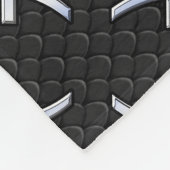 Couverture Polaire Symbole d'argent Zodiac Pisces Style de peau de se (Coin)