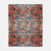 Couverture Polaire Symbole de la paix Hipster Pacifisme (Devant)