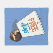 Couverture Polaire Symbole de poche de haies gratuites Funny Hérisson (Devant (Horizontal))