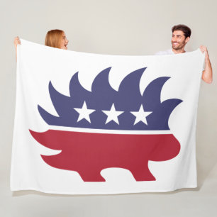 Couverture Polaire Symbole de Porcupine du Parti Libertarien