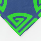 Couverture Polaire symbole de prospérité chinois vert (Coin)