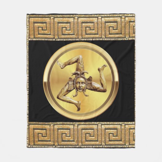 Couverture Polaire Symbole de Sicile (Devant)