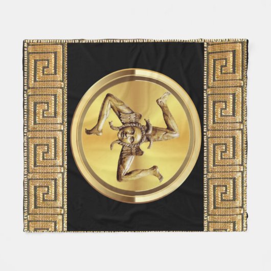 Couverture Polaire Symbole de Sicile (Devant (Horizontal))