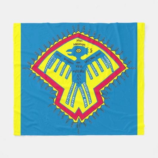 Couverture Polaire Symbole des oiseaux amérindiens (Devant (Horizontal))