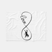 Couverture Polaire Symbole d'infini Art Amour Cheval Vêtements (Devant (Horizontal))