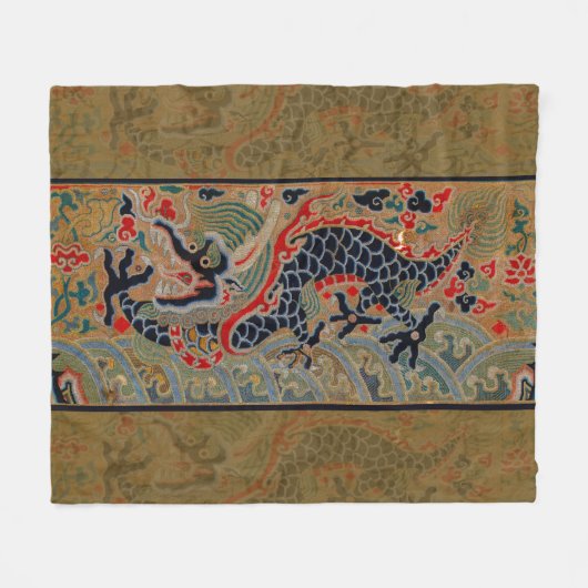 Couverture Polaire Symbole dragon chinois Antique asiatique (Devant (Horizontal))
