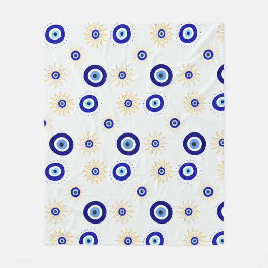 Couverture Polaire Symbole du mauvais œil (Devant)