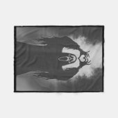 Couverture Polaire Symbole Éffrayant Costume Fantôme Hallowe (Devant (Horizontal))