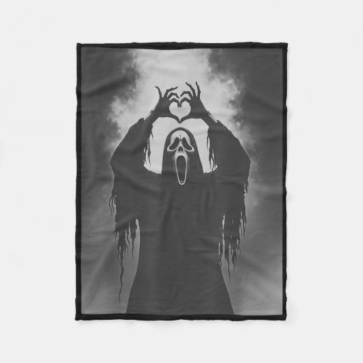 Couverture Polaire Symbole Éffrayant Costume Fantôme Hallowe (Devant)