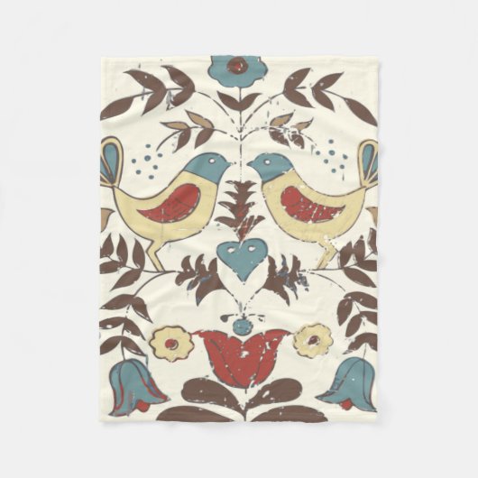 Couverture Polaire SYMBOLE Hex Amish néerlandais Pennsylvanie Bird Am (Devant)